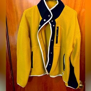 North Face Orange and Navy Blue Fleece jacket, never been worn